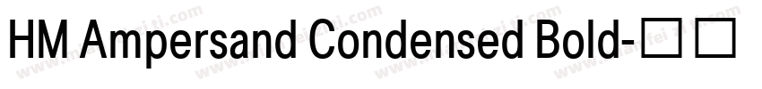 HM Ampersand Condensed Bold字体转换